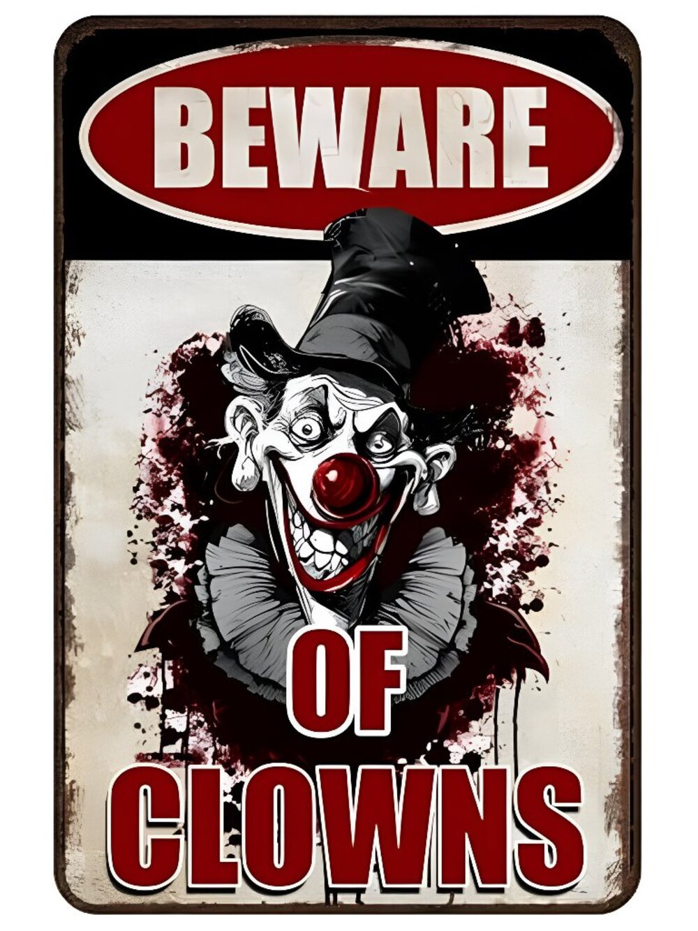 Halloween Signs Clown Decorations Creepy Stuff Scary Decor For Circus Yard